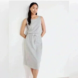 NWT HAVEN WELL WITHIN Organic Cotton Interlock Tie Waist Midi Dres MEDIUM